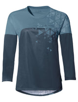 VAUDE Moab V lange mouw t-shirt dames blauw