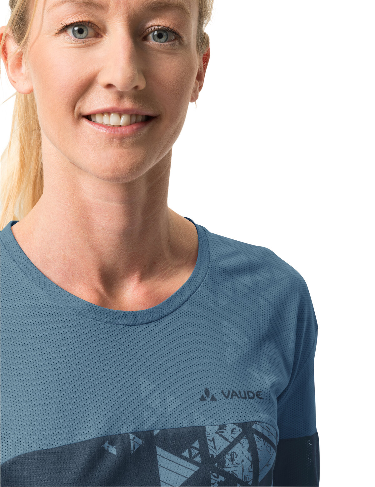 VAUDE Moab V lange mouw t-shirt dames blauw