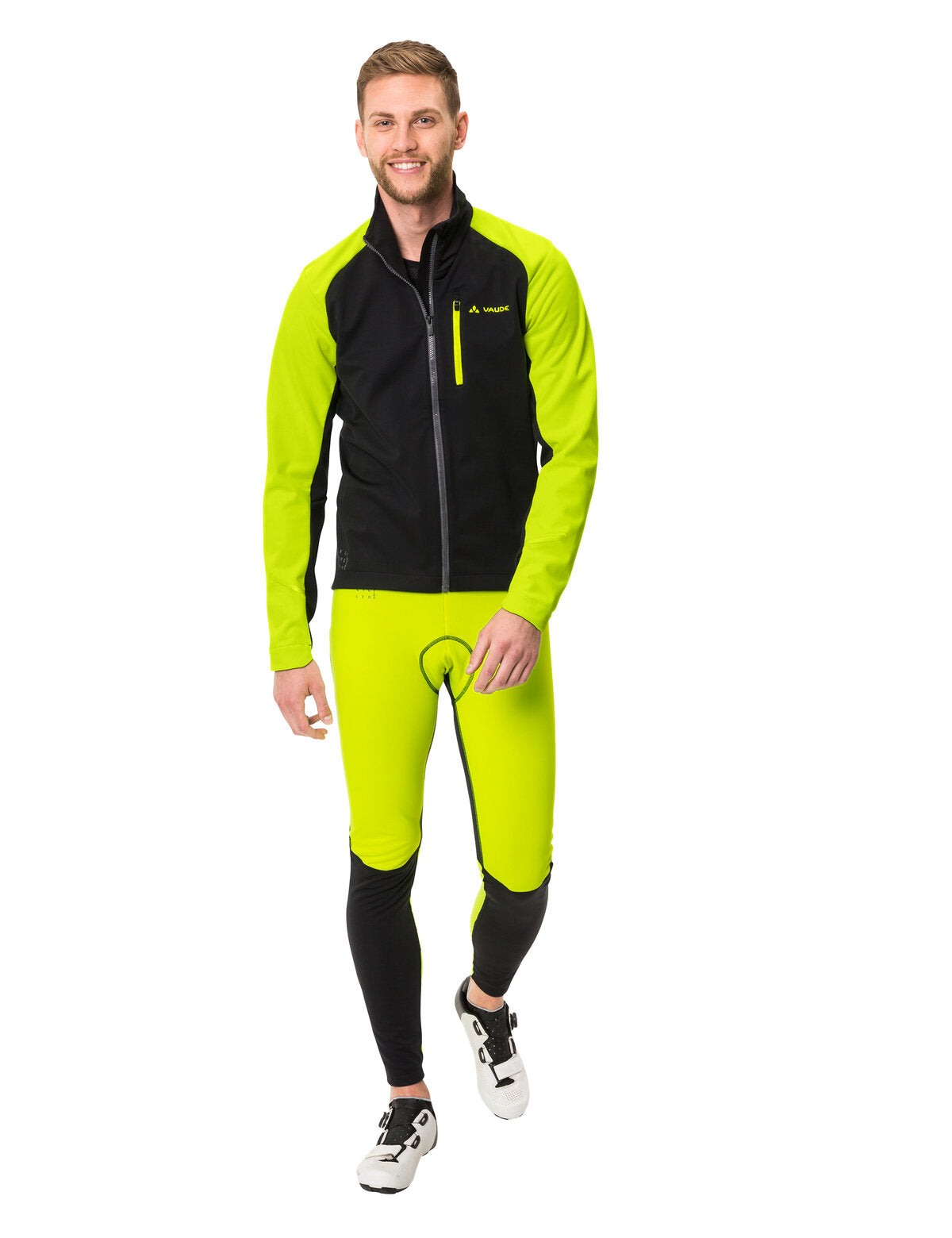 VAUDE Posta Softshell Jacket VI Heren neon geel