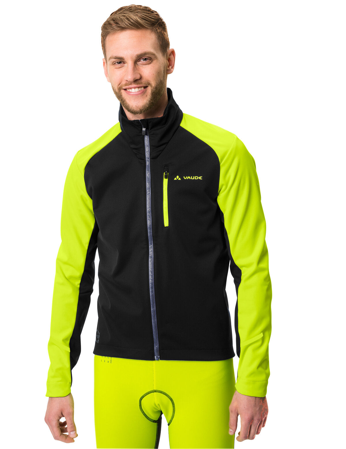 VAUDE Posta Softshell Jacket VI Heren neon geel