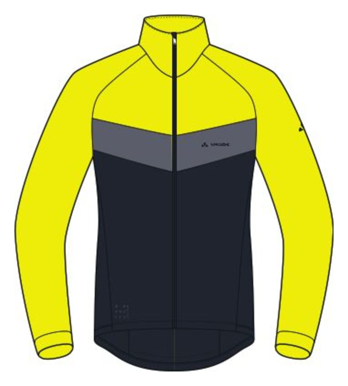 VAUDE Posta LS Jersey Heren neon geel