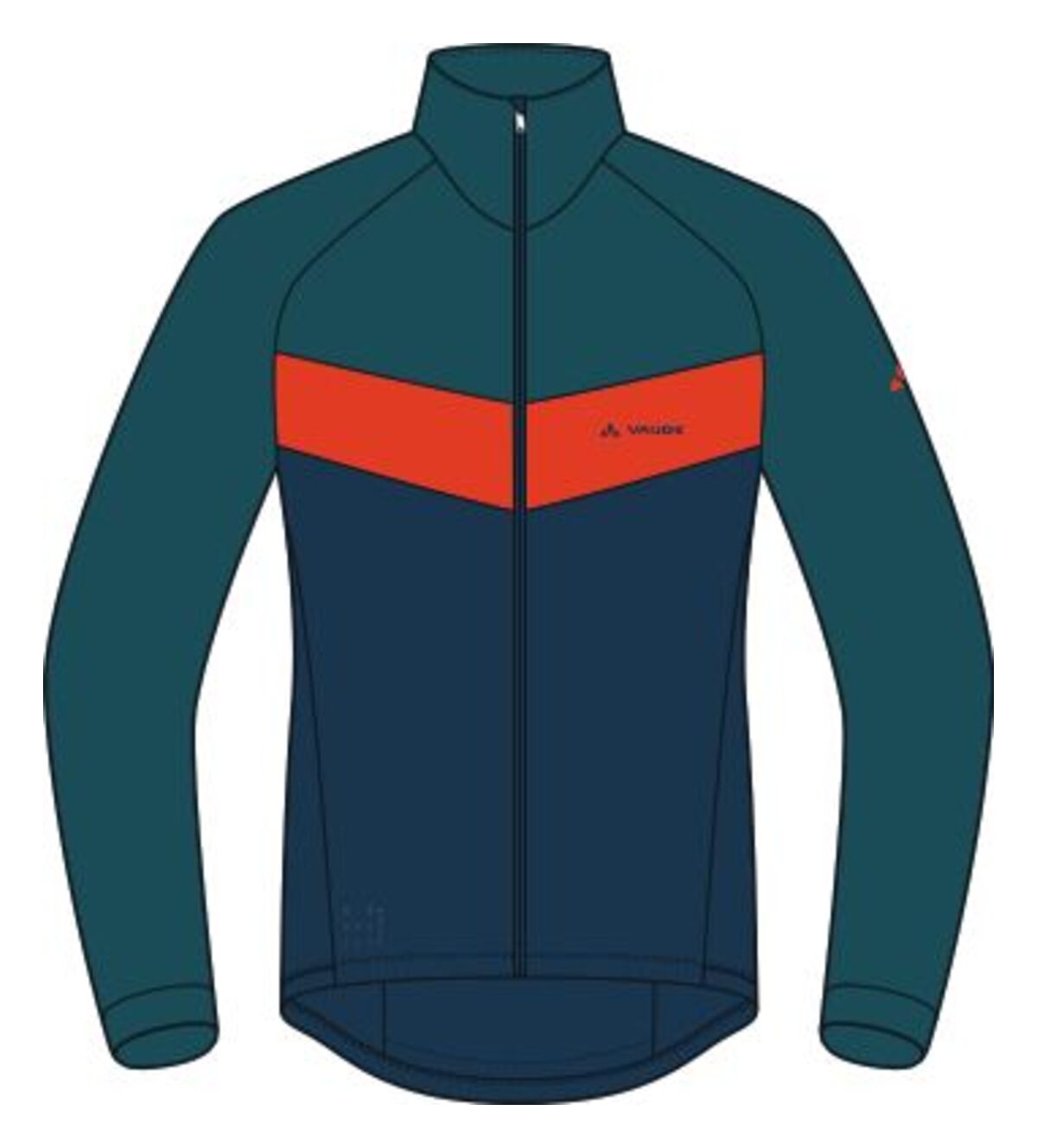 VAUDE Posta LS jersey heren turkoois