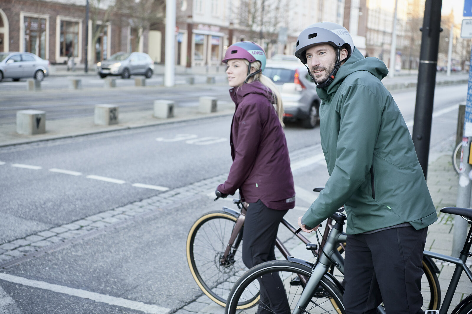 VAUDE Cyclist Warm Regenjack Heren groen