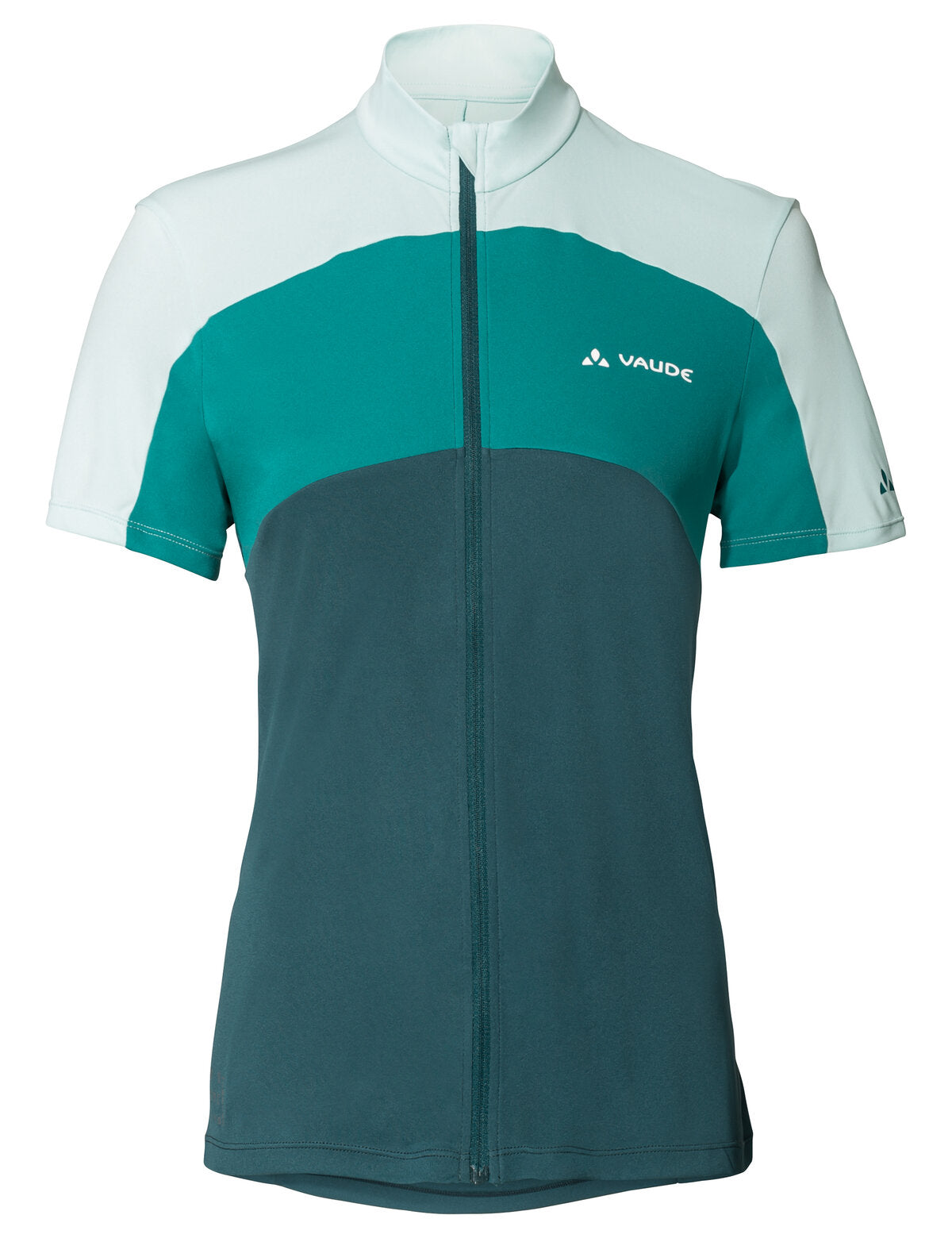 VAUDE Matera jersey met korte mouwen en volledige ritssluiting dames groen