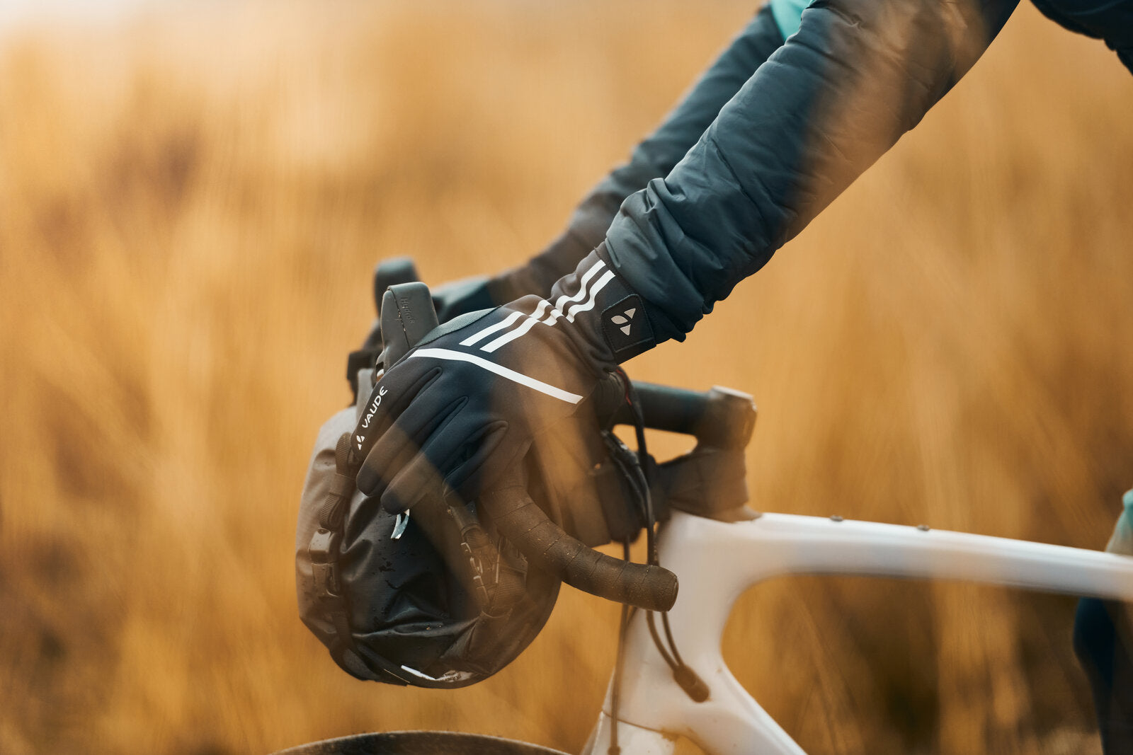 VAUDE Posta Warme Handschoenen neon oranje