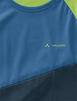 VAUDE Moab t-shirt lange mouw kinderen blauw/groen