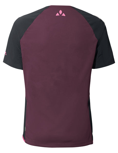 VAUDE Moab Pro korte mouw shirt dames paars/zwart