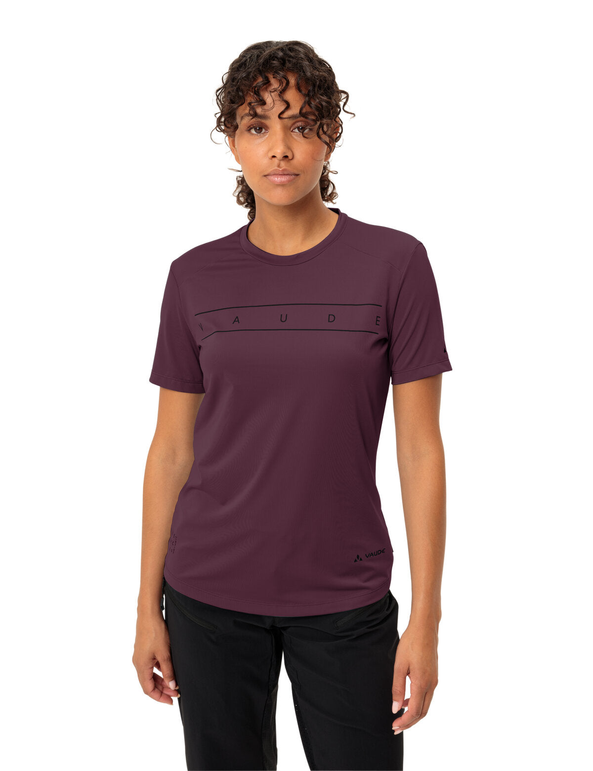 VAUDE Qimsa Logo Shirt Dames cassis