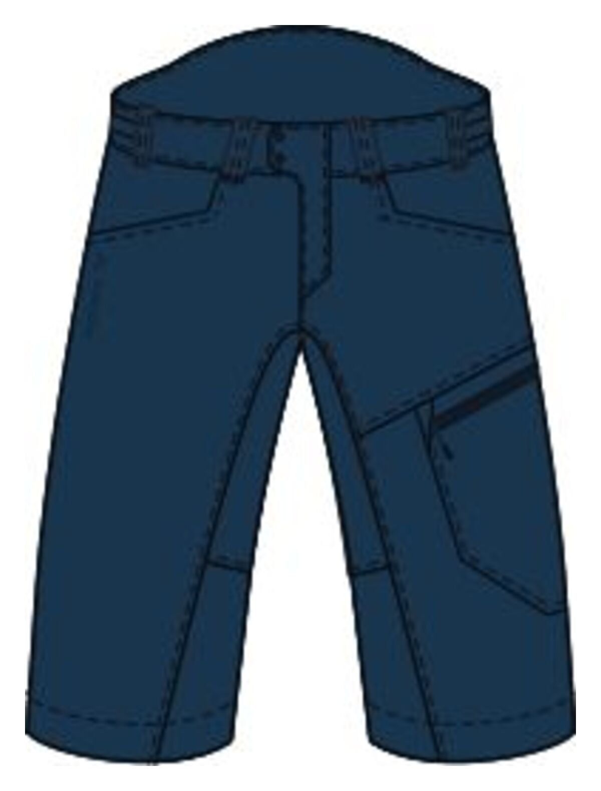 VAUDE Tamaro II korte broek heren blauw