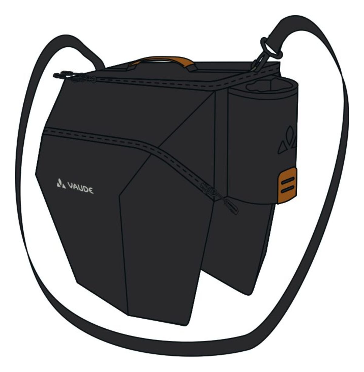 VAUDE eSilkroad Plus (UniKlip) zwart