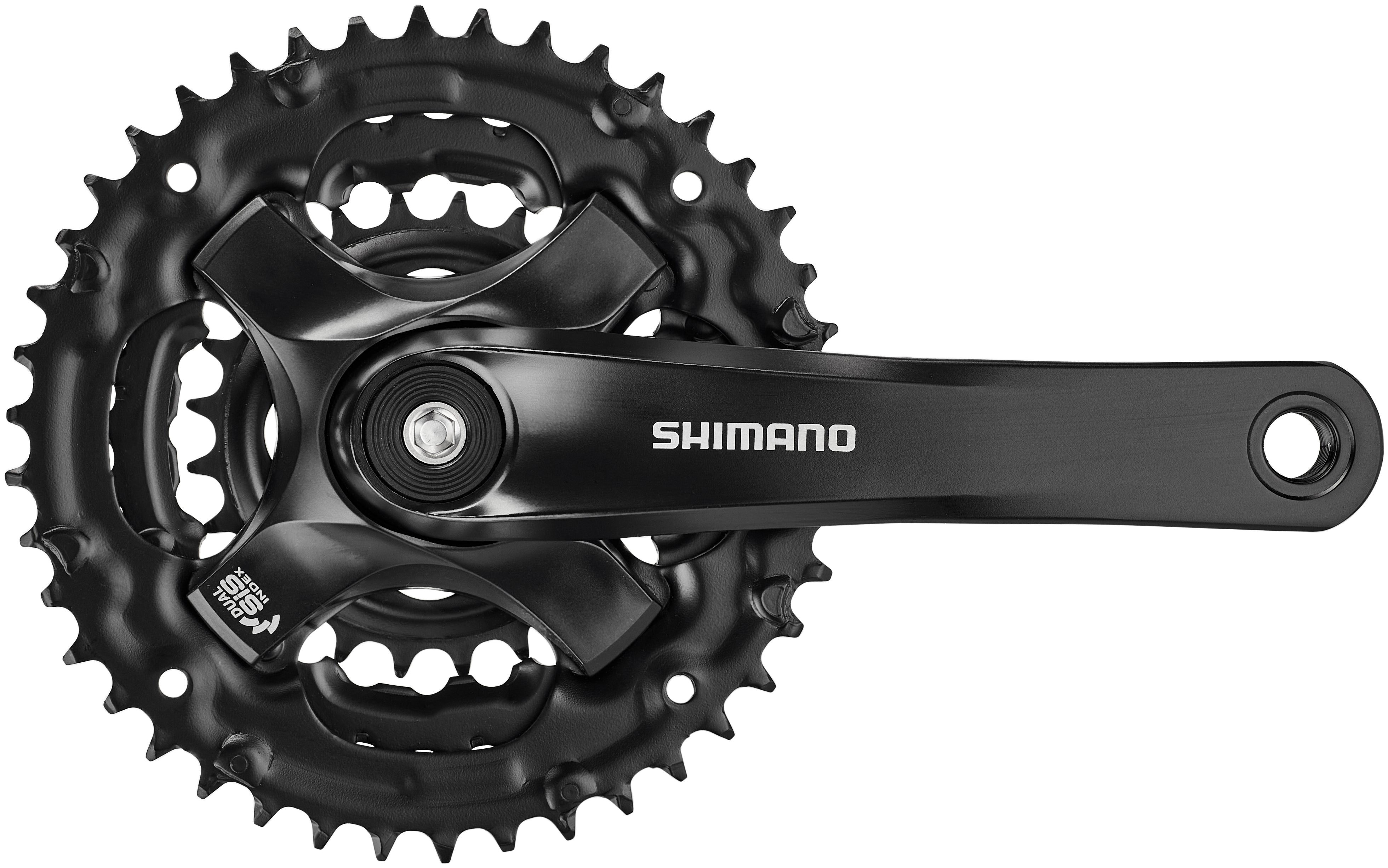 Shimano FC-TY501 crankstel 6/7/8-speed 42-34-24 tanden zwart