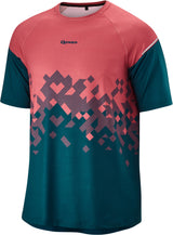 Gonso Mesores korte mouw fietsshirt heren roze/blauw