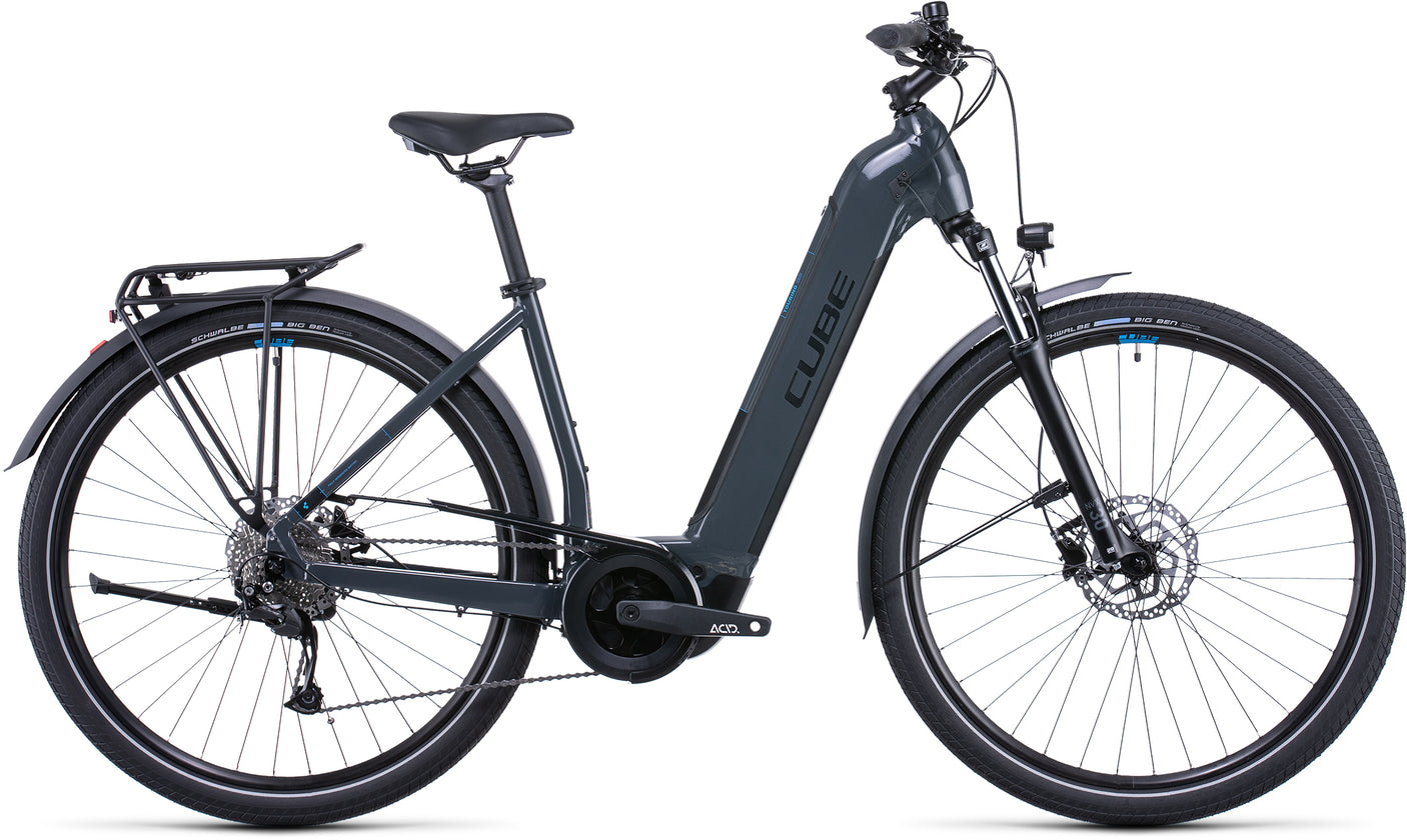 Cube Touring Hybrid ONE 625 grijs en blauw