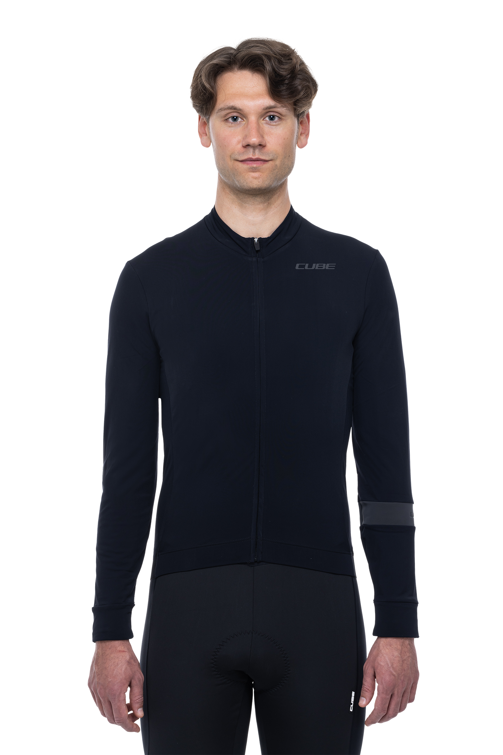 CUBE BLACKLINE jersey lange mouw zwart heren