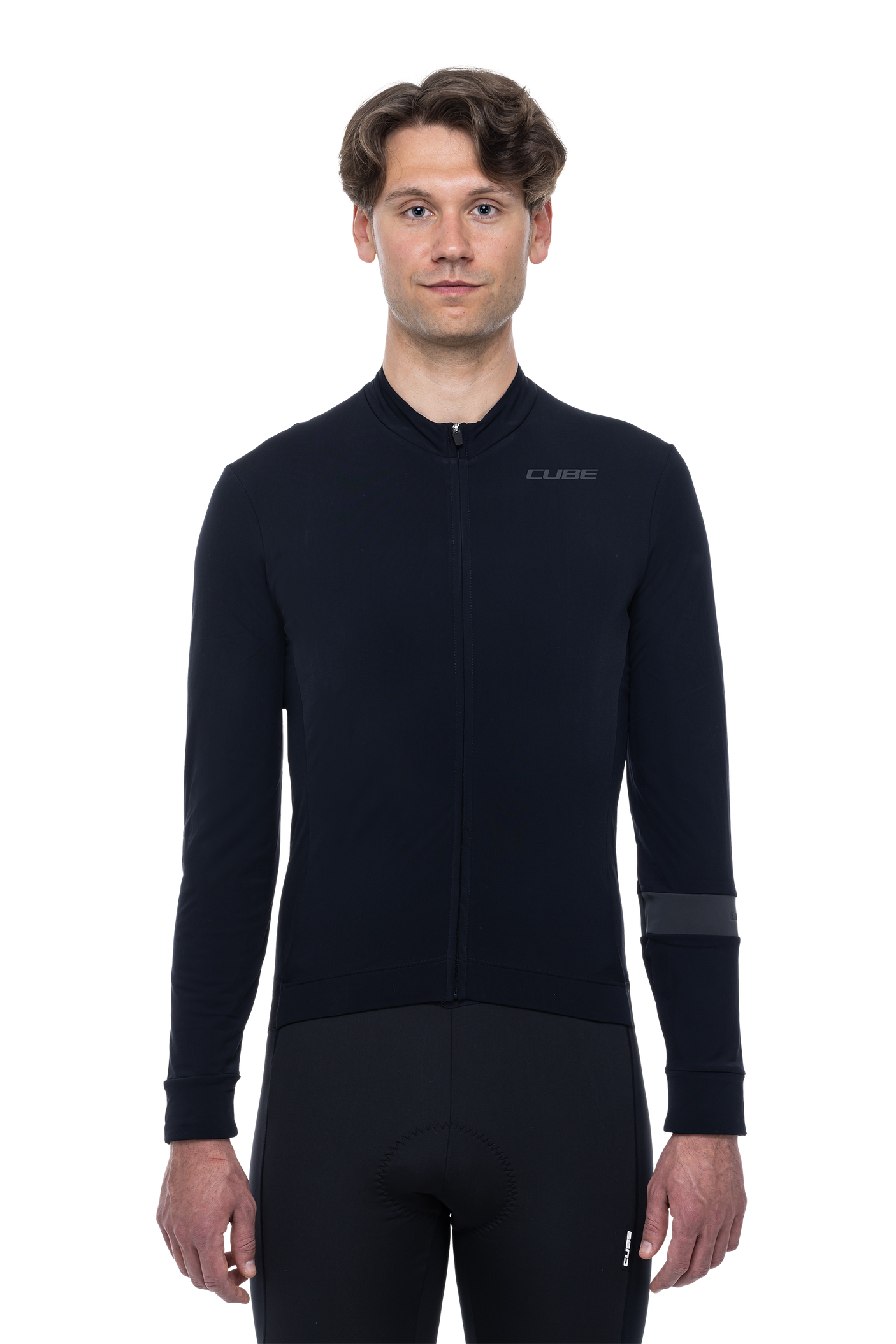 CUBE BLACKLINE jersey lange mouw zwart heren