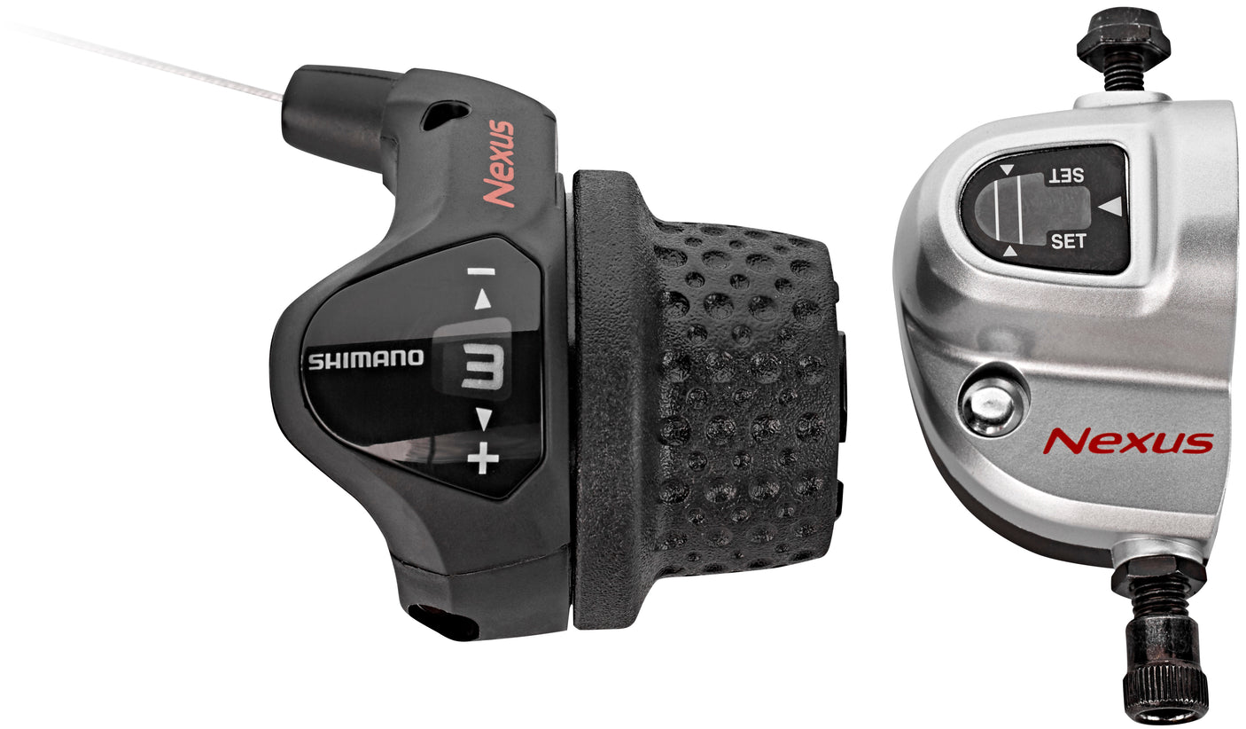 Shimano NEXUS SL-3S41 handgreepschakelaar 3-voudig rechts zwart/zilver