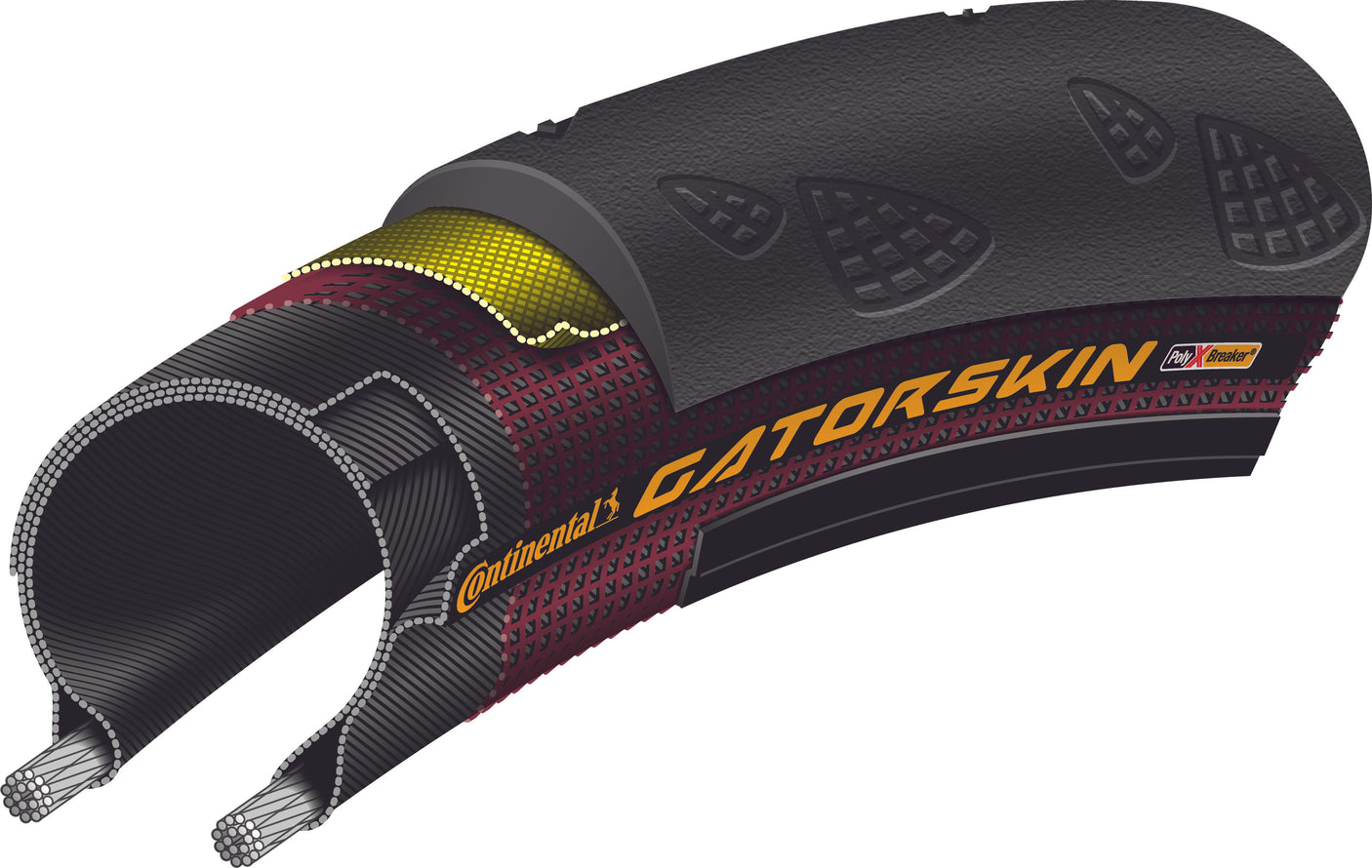 Continental GatorSkin Draadband PolyX Breaker 28"