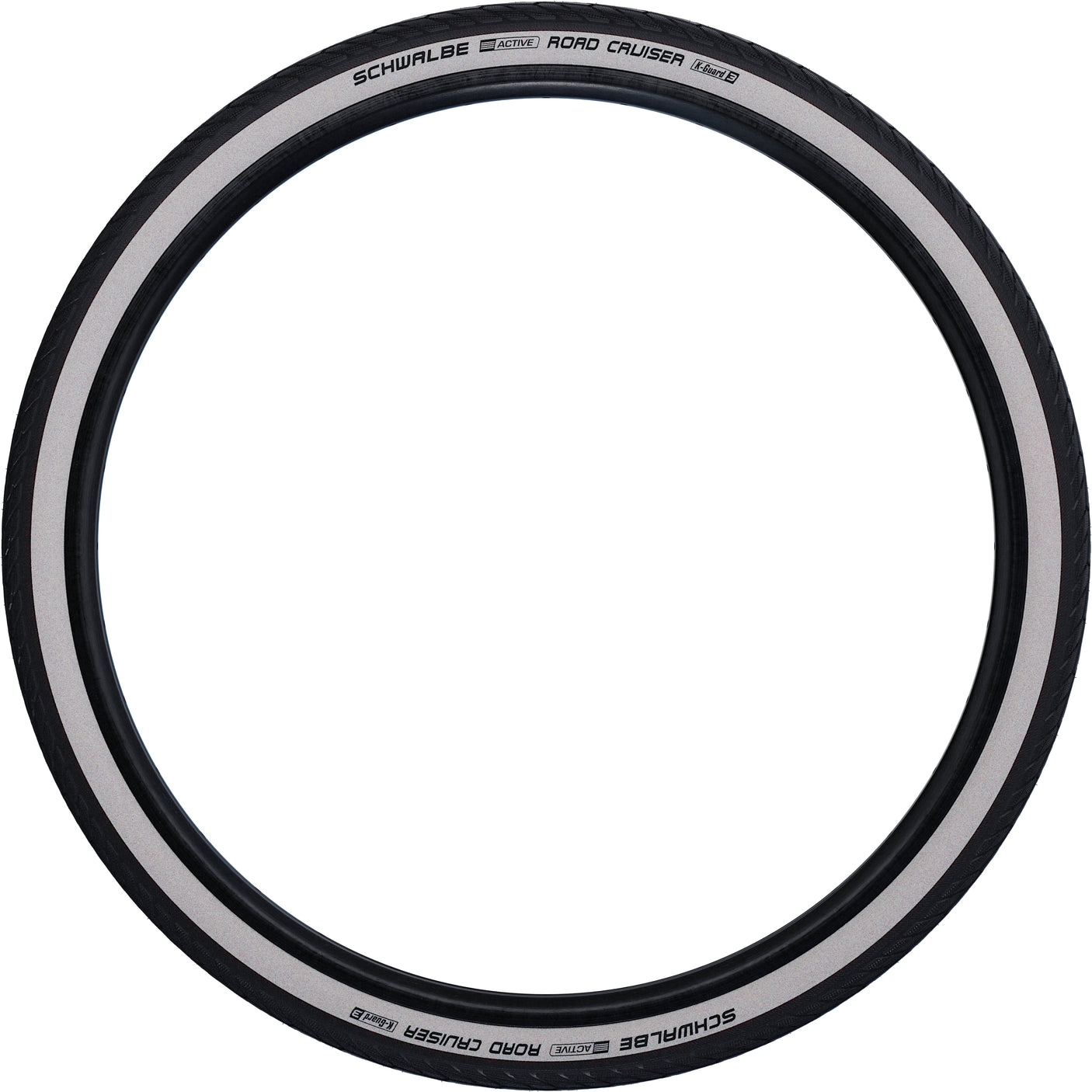 SCHWALBE Road Cruiser draadband 20x1.75" K-Guard Active zwart/wit