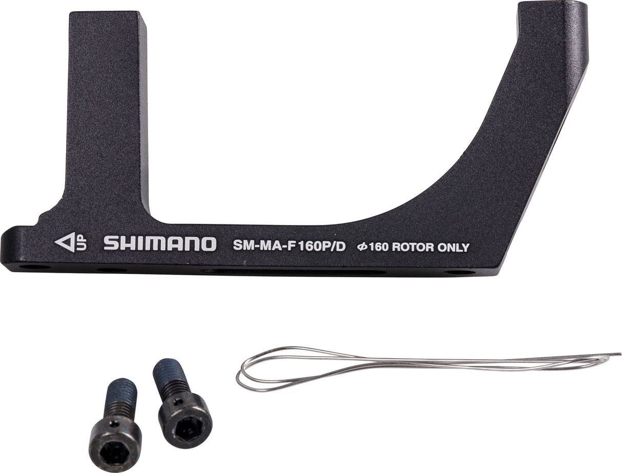 Shimano Flat Mount Road schijfremadapter PM/FM 160 mm voor