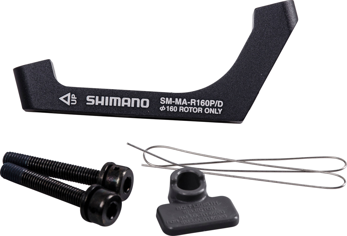 Shimano Flat Mount Road schijfremadapter PM/FM 160 mm achter