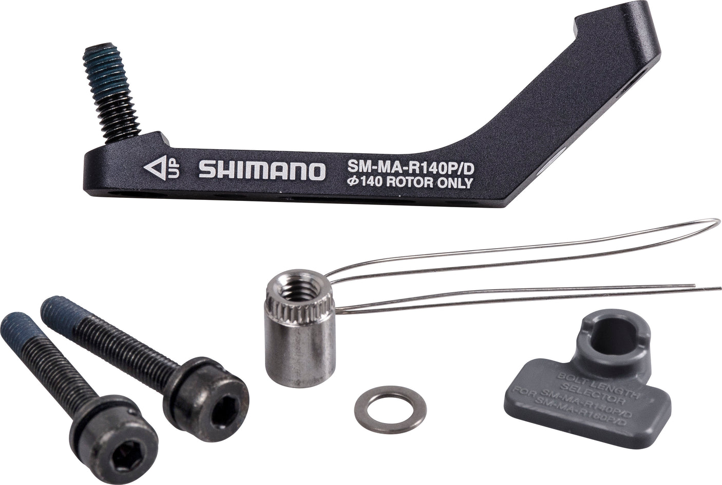 Shimano Flat Mount Road schijfremadapter PM/FM 140 mm achter