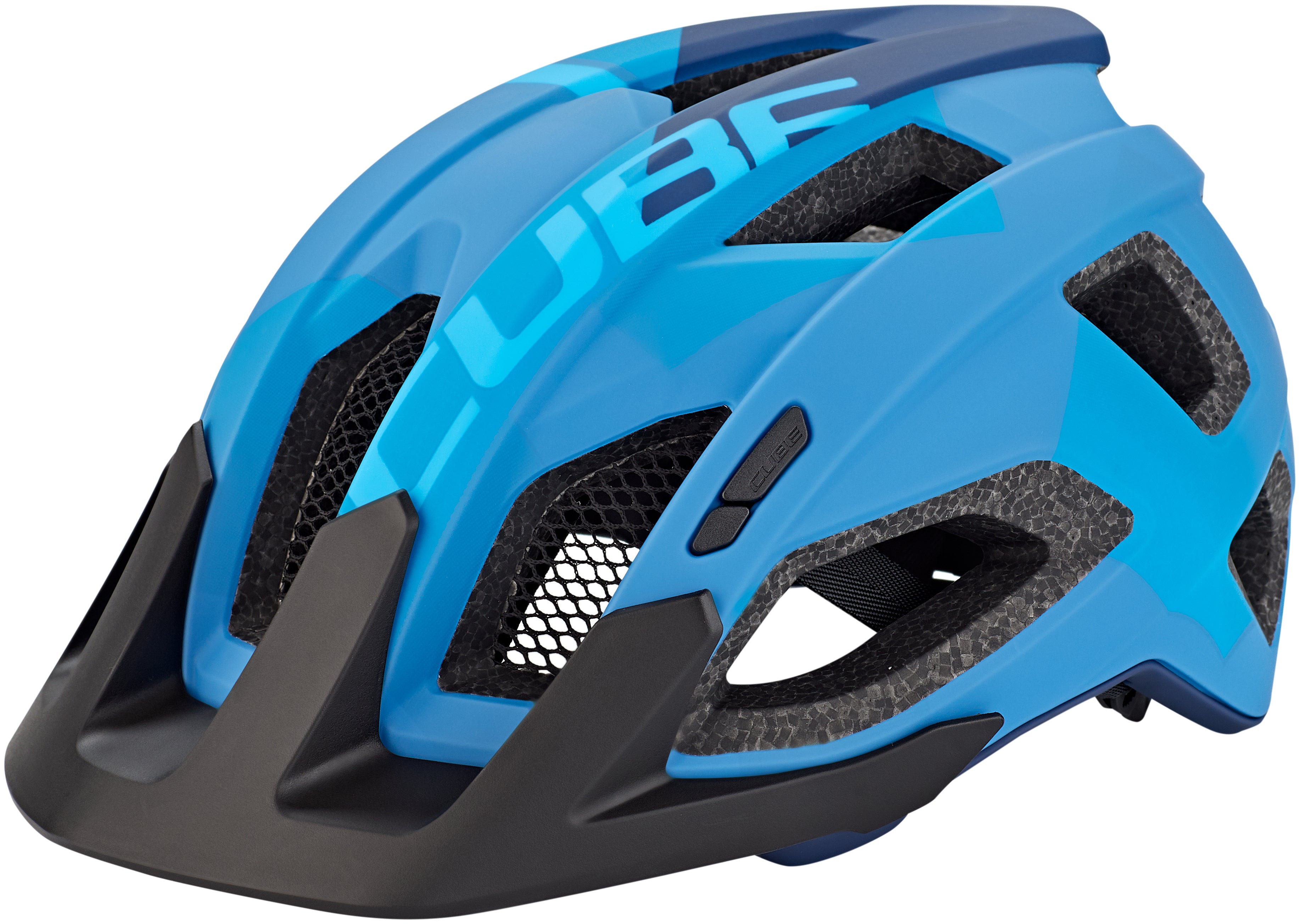 CUBE PATHOS MTB-helm blauw