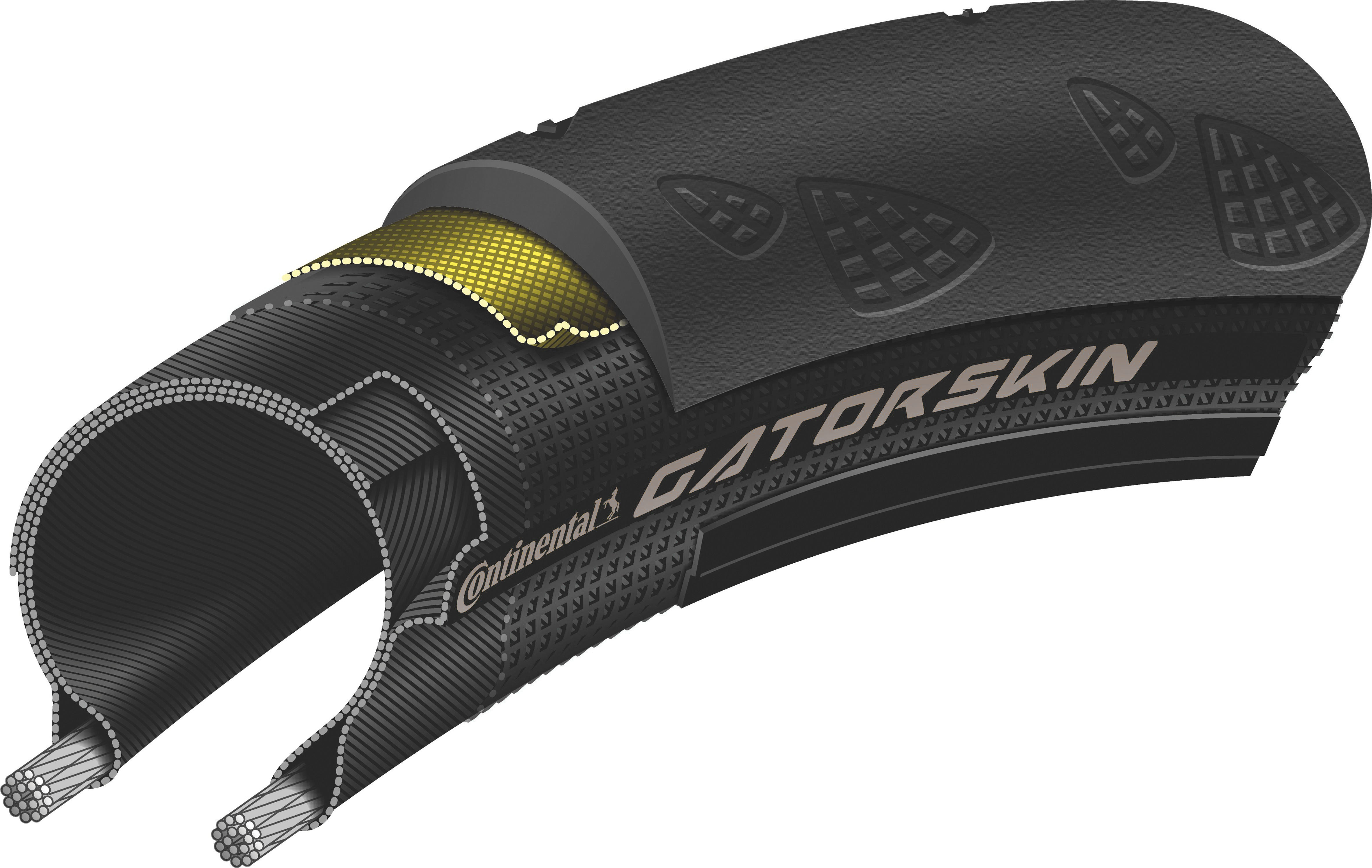 Continental Gatorskin vouwband 700x28C DuraSkin zwart