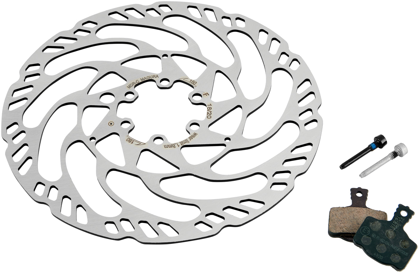 Magura MT eSTOP geoptimaliseerde set met 7.S remschijf MDR-C 6-gaats en remblok