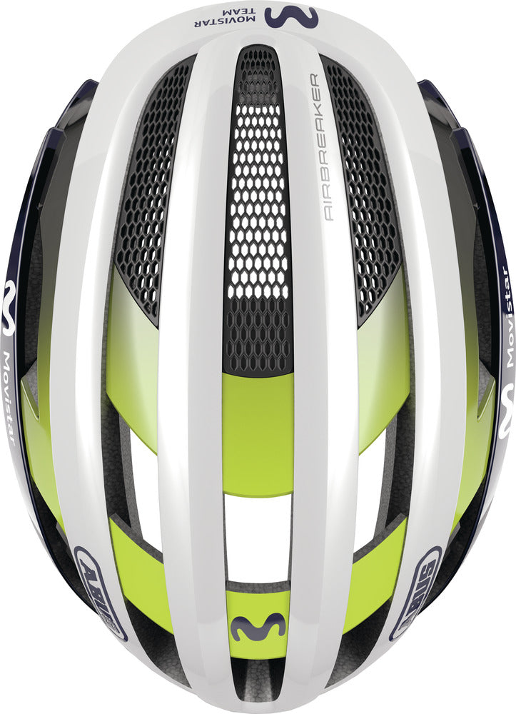 ABUS Airbreaker-helm Road Movistar Team