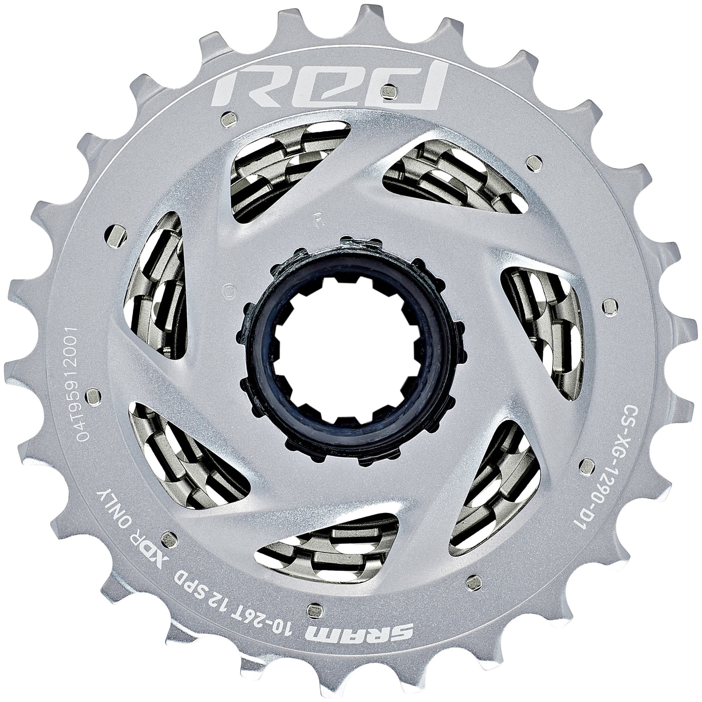 SRAM RED XG-1290 cassette 12-speed zilver