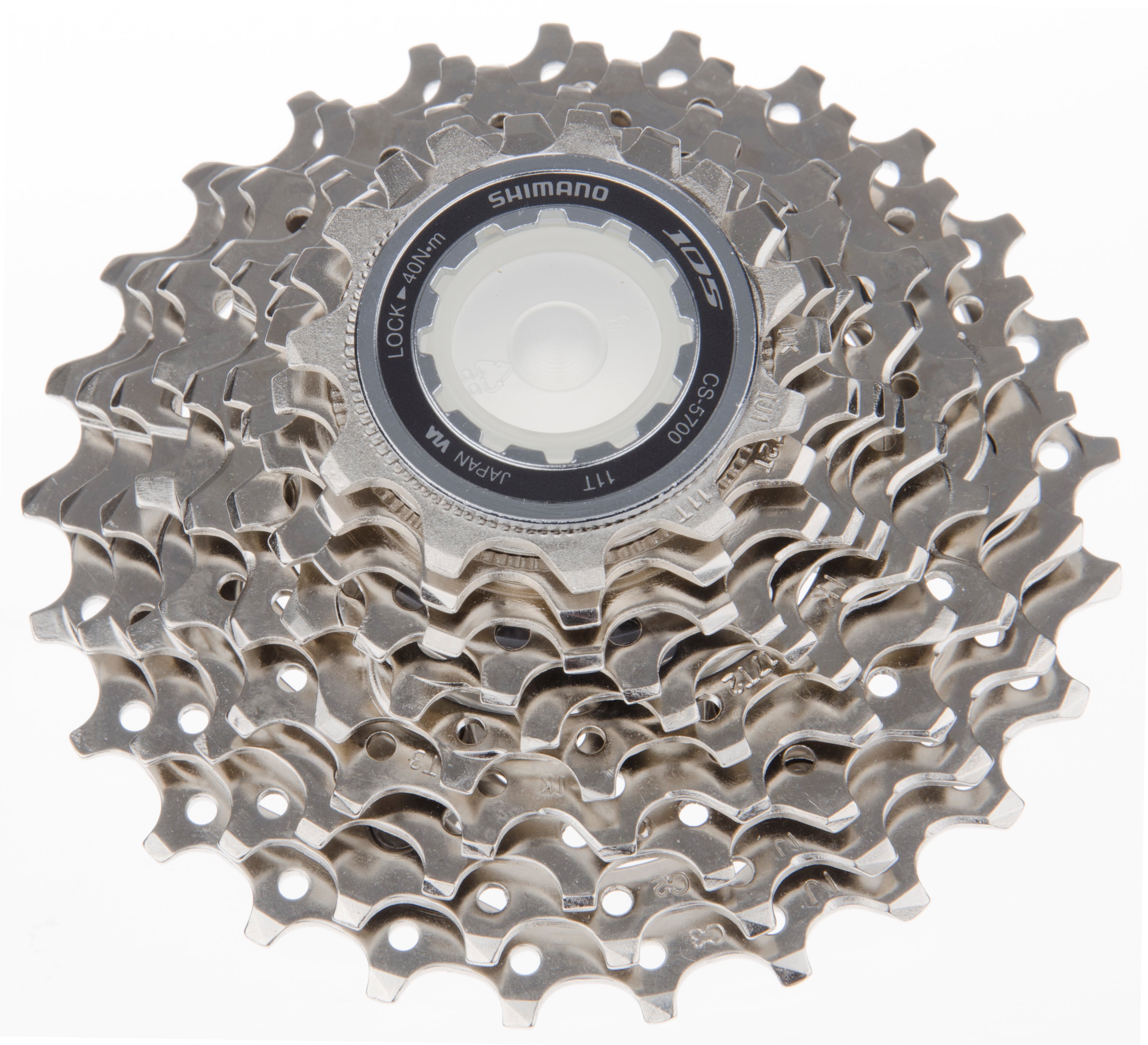 Shimano 105 CS-5700 cassette 10-speed zilver