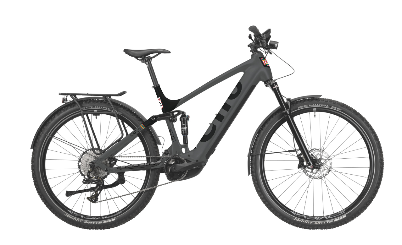 Cilo Rivercross CXF°06+ 750Wh koolstofgrijs