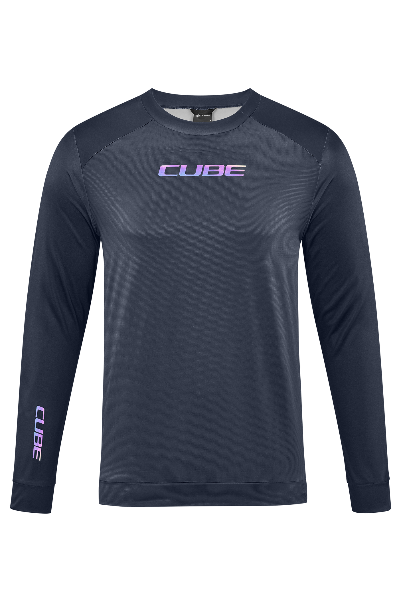 CUBE ATX ronde hals jersey lange mouw zwart heren