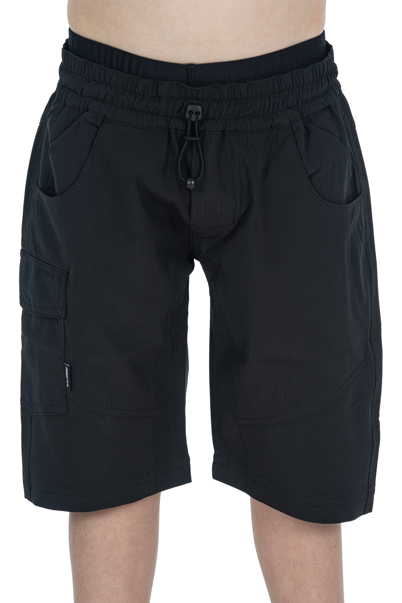 CUBE TEAMLINE baggy short ROOKIE incl. binnenbroek zwart'n'wit