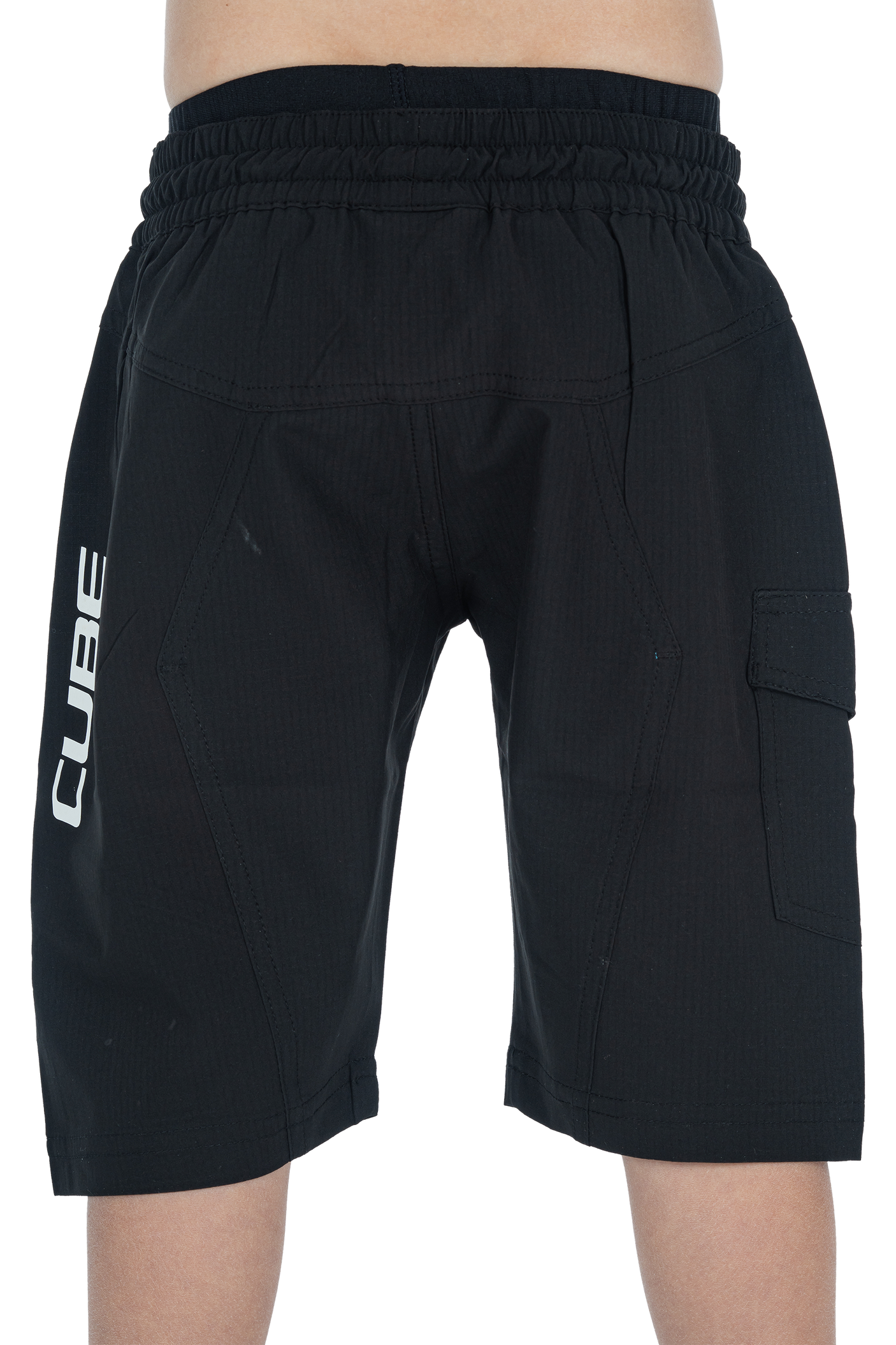 CUBE TEAMLINE baggy short ROOKIE incl. binnenbroek zwart'n'wit