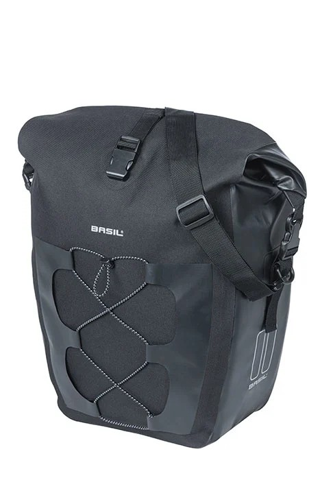 Basil Navigator Waterdichte bagagedragertas 25-31l zwart