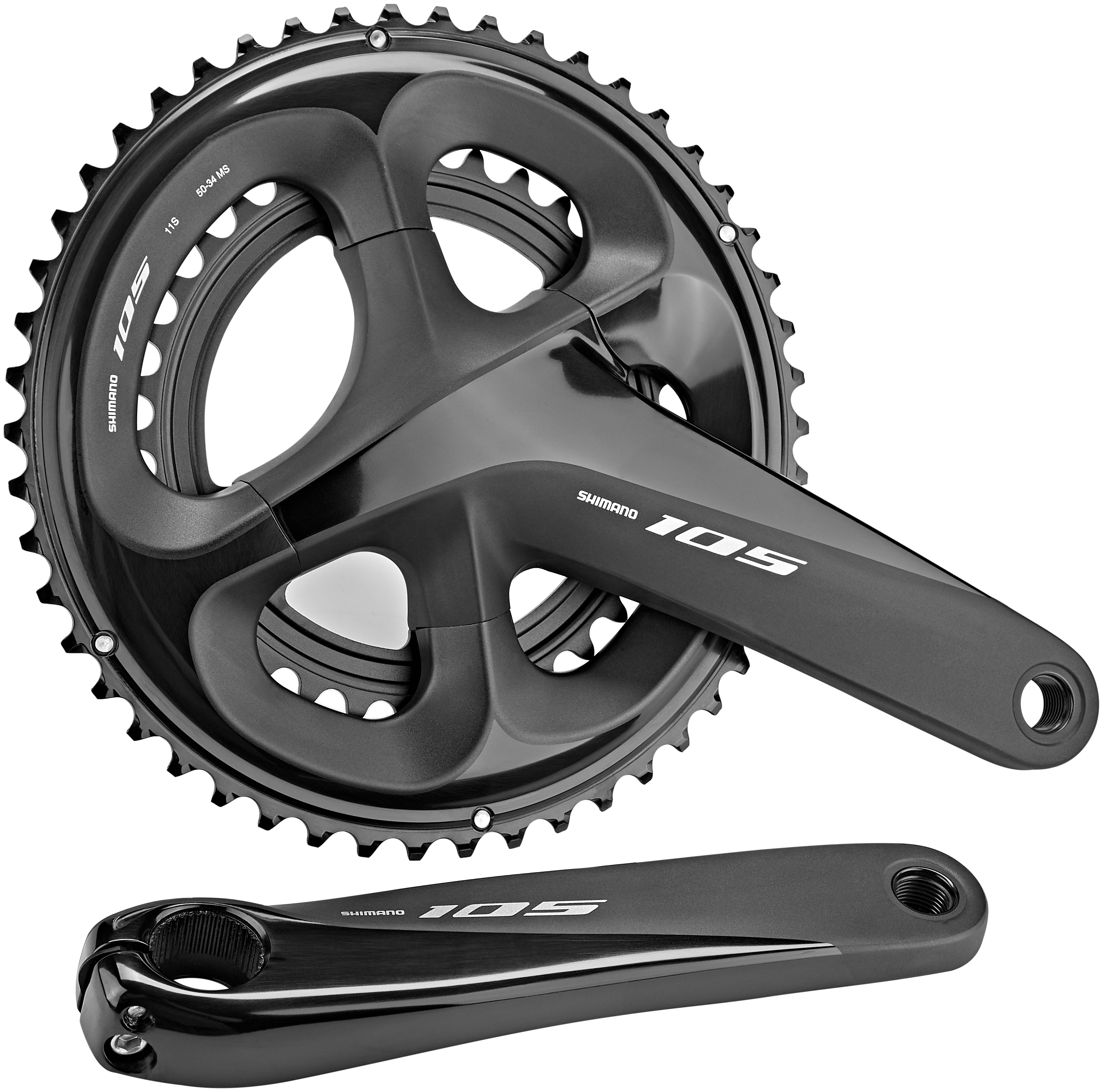 Shimano 105 FC-R7000 crankstel 2x11 50/34 zwart