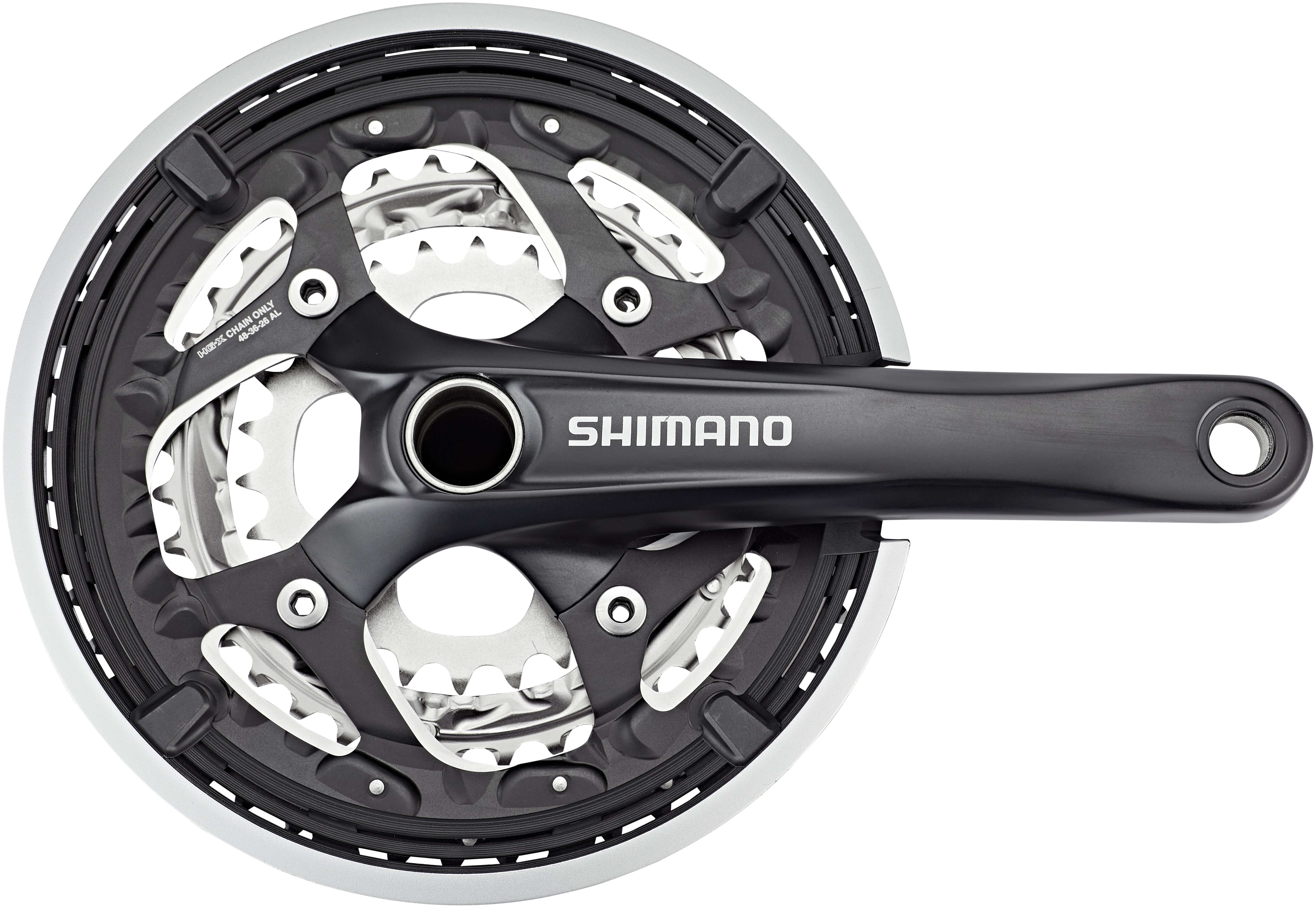 Shimano Trekking FC-T551 crankstel 3x10 48/36/26 tanden inclusief SM-BB52 zwart