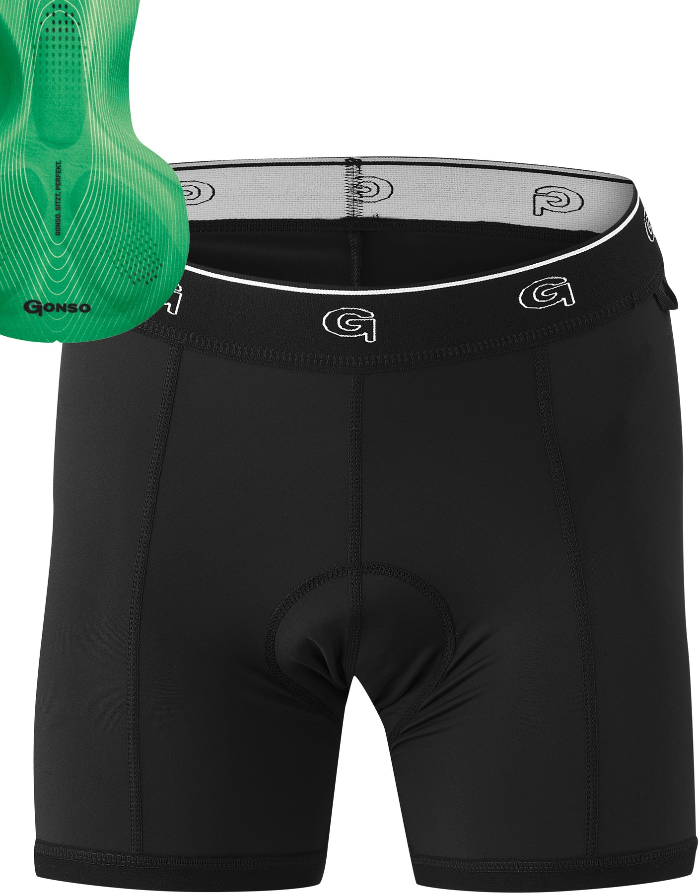 Gonso Sitivo Fahrradshorts mit Mittlerem Sitzpolster Damen schwarz