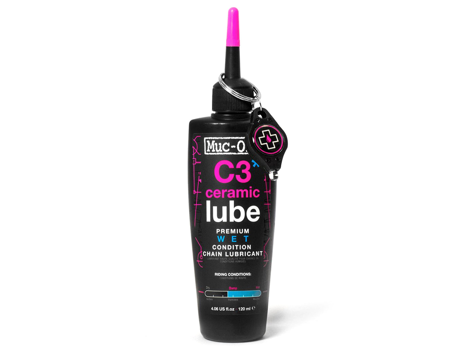 Muc-Off C3 Wet Ceramic Lube kettingsmeermiddel 120ml